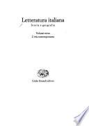 Letteratura italiana: Storia e geografia. pt. 1. L'età medievale ; pt. 2. L'età moderna ; pt. 3. L'età contemporanea