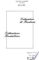 Letterature di frontiera