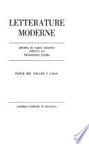 Letterature moderne