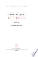 Lettere: 1474-1478, a cura di R. Fubini