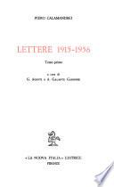 Lettere 1915-1956 ...