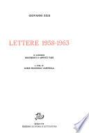 Lettere, 1958-1963