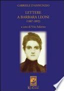 Lettere a Barbara Leoni (1887-1892)