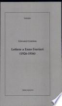 Lettere a Enzo Ferrieri (1926-1936)