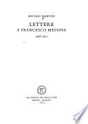 Lettere a Francesco Messina, 1926-1927