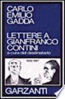 Lettere a Gianfranco Contini