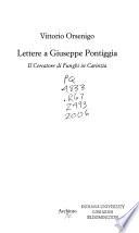 Lettere a Giuseppe Pontiggia