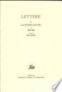 Lettere a «La Riviera Ligure», vol. I, 1900-1905