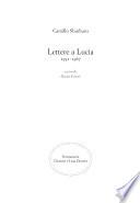 Lettere a Lucia, 1931-1967