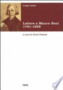 Lettere a Mauro Boni, 1791-1809