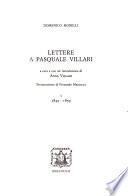 Lettere a Pasquale Villari