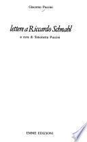 Lettere a Riccardo Schnabl