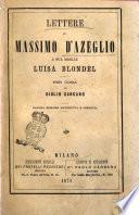 Lettere a sua moglie Luisa Blondel Massimo d'Azeglio