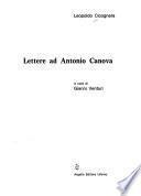 Lettere ad Antonio Canova