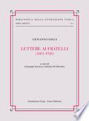 Lettere ai fratelli (1883-1920)