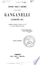 Lettere, bolle e discorsi di fra Lorenzo Ganganelli (Clemente 14.)