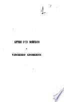 Lettere d'un rosminiano a Vincenzo Gioberti