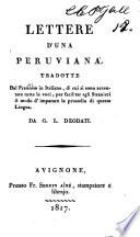 Lettere d'una Peruviana