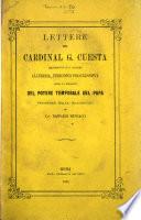 Lettere del cardinal G. Cuesta all'Iberia, periodico progressista sopra la necessità del potere temporale del papa