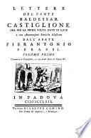 Lettere del conte Baldessar Castiglione