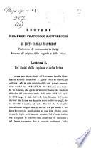 Lettere del Prof. Francesco Zantedeschi al dotto Camillo Flammarion, Professore di Astronomia in Parigi