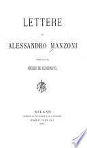 Lettere di Alessandro Manzoni