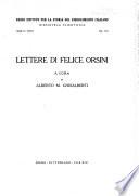 Lettere di Felice Orsini