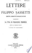 Lettere di Filippo Sassetti