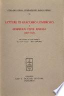 Lettere di Giacomo Lumbroso a Mommsen, Pitrè, Breccia
