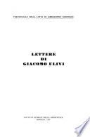 Lettere di Giacomo Ulivi