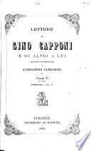 Lettere di Gino Capponi e di altri a lui