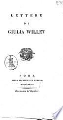 Lettere di Giulia Willet