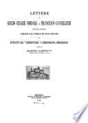 Lettere di Giulio Cesare Cordara a Francesco Cancellieri (1772-1785) pubblicate sugli autografi del Museo britannico con estratti dai commentarii e bibliografia cordariana, a cura di Giuseppe Albertotti