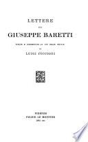 Lettere di Giuseppe Baretti