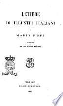 Lettere di Illustri Italiani a Mario Pieri