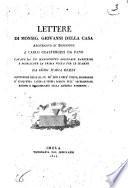 Lettere di Monsig. Giovanni della Casa