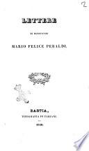 Lettere di monsignor Mario Felice Peraldi