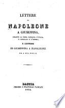 Lettere di Napoleone a Giuseppina