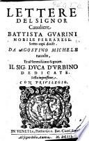 Lettere ... di nuovo in questa seconda impressione ... accresciute, etc