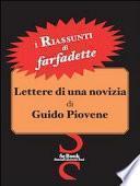Lettere di una novizia di Guido Piovene - Riassunto