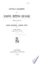 Lettere e documenti del barone Bettino Ricasoli