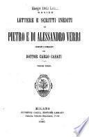 Lettere e scritti inediti di Pietro e
