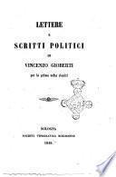 Lettere e scritti politici