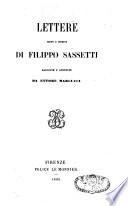 Lettere edite e inedite di Filippo Sassetti