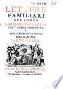 Lettere familiari del conte Lorenzo Magalotti ...