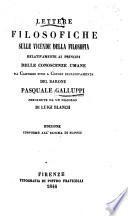 Lettere filosofiche sulle vicende della filosofia relativamente ai principj delle conoscenze umane, da Cartesio fino a Cousin inclusivamente