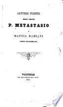 Lettere inedite a Mattia Damiani, poeta volterrano
