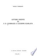 Lettere inedite di F.D. Guerrazzi a Giuseppe Scarlata
