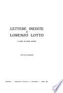 Lettere inedite di Lorenzo Lotto