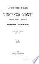 Lettere inedite e sparse di Vincenzo Monti: 1771-1807; v. 2. 1808-1828